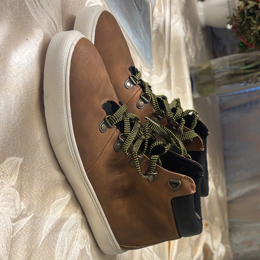 Cat & Jack Brown and Black Kids Dress Shoes